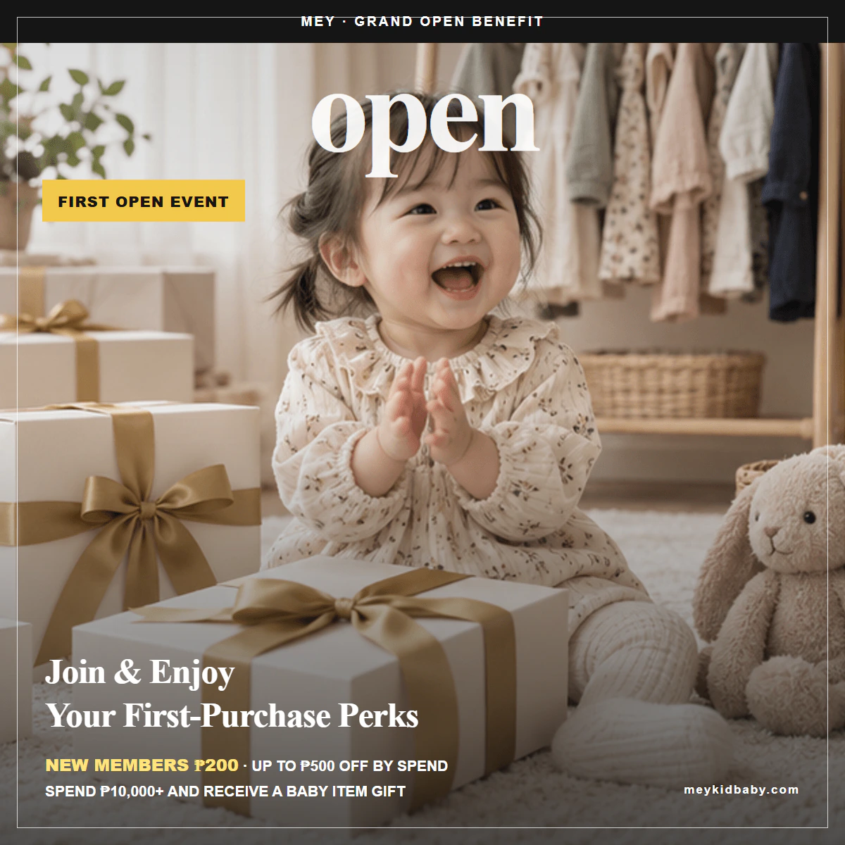 [MEY First Open Event] ₱200 Sign-Up Reward + First-Purchase Benefits