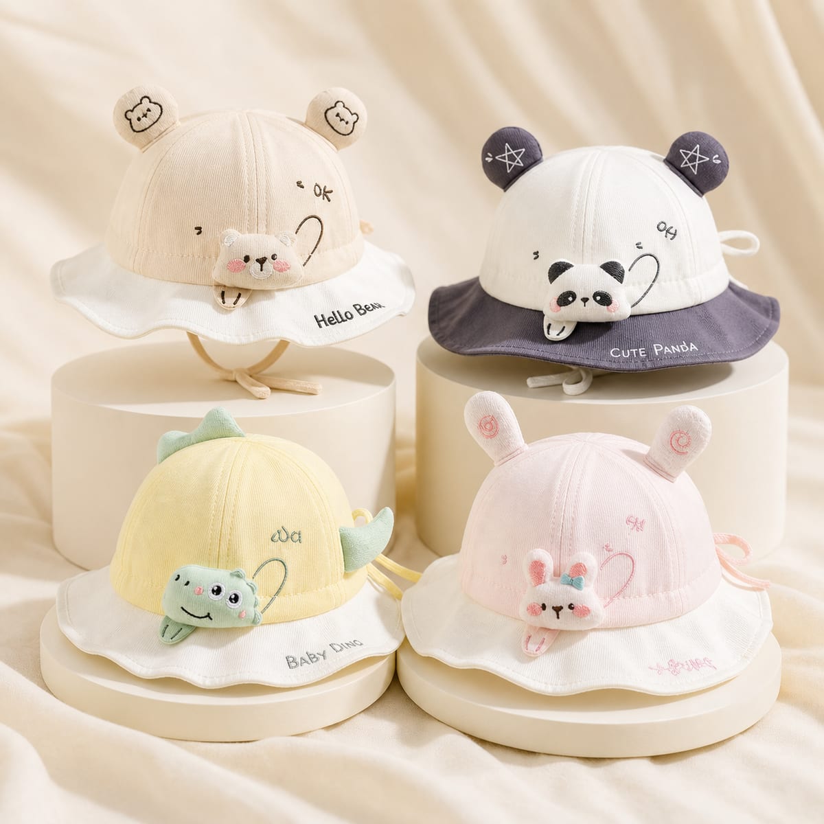 Animal Friends Wide Brim Hat