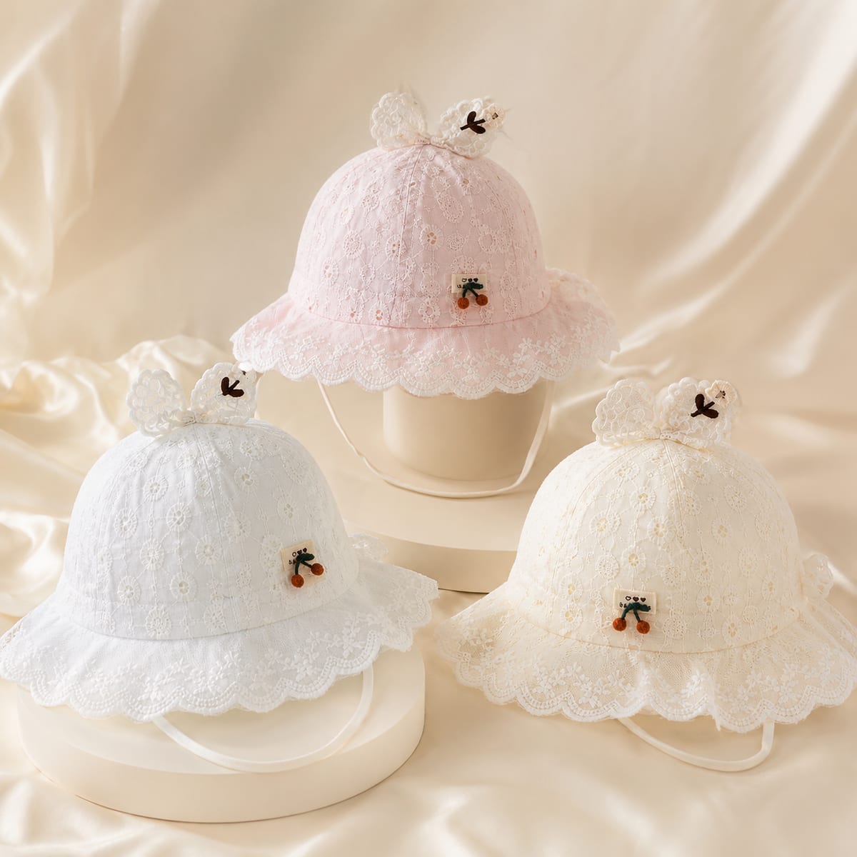 Cherry Lace Princess Hat