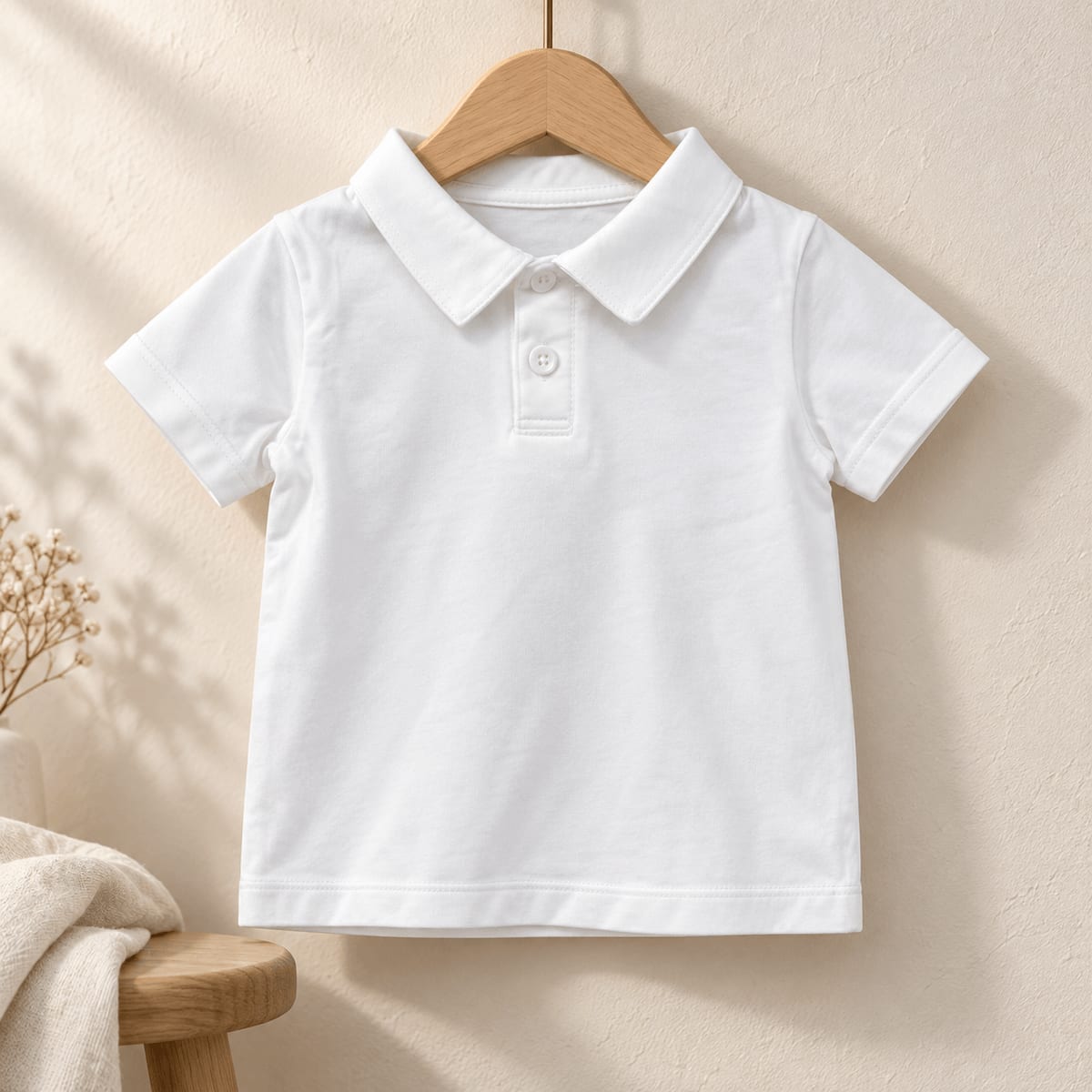 Clean Classic White Polo Baby T-Shirt