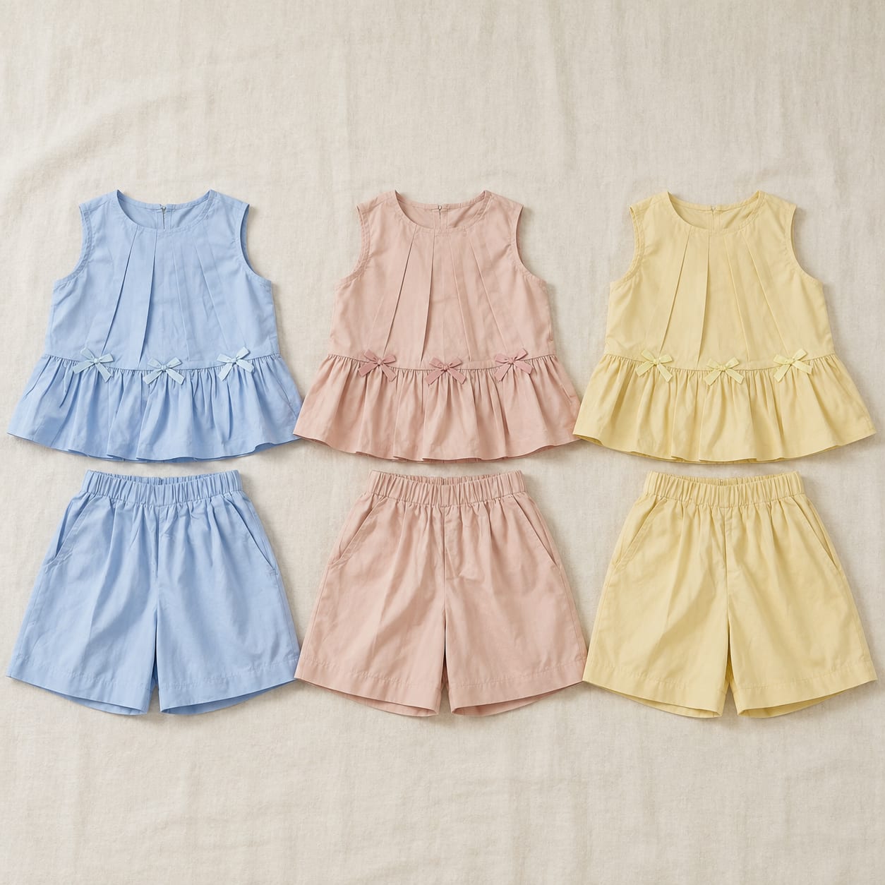 Sorbet Bow Frill Kids Set